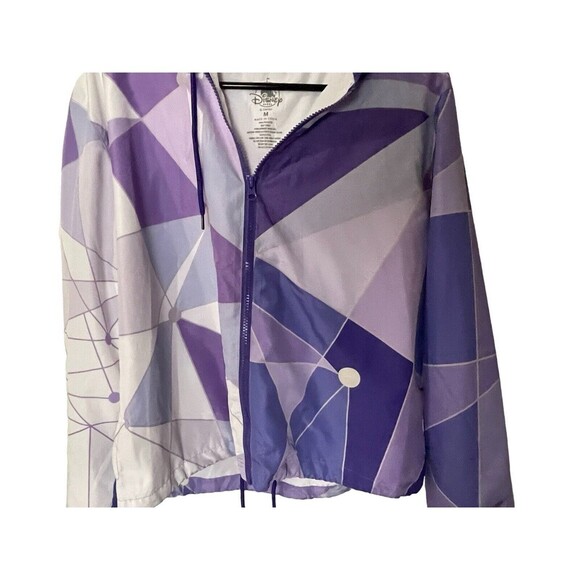Disney Jacket Womens Medium Purple Magic Kingdom Tomorrowland Full Zip Coat - Picture 12 of 16